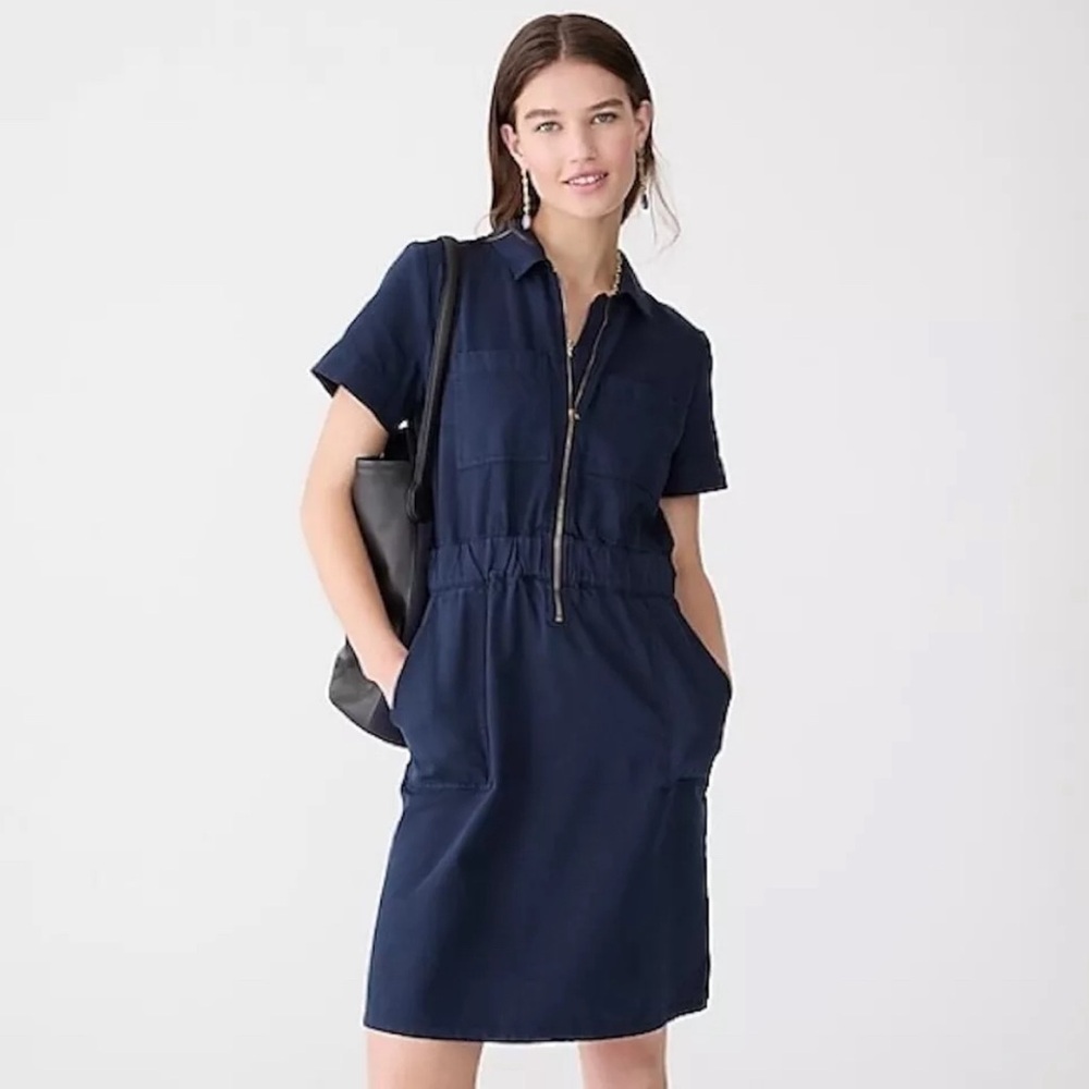 J.Crew Jean Front Zip Dress
